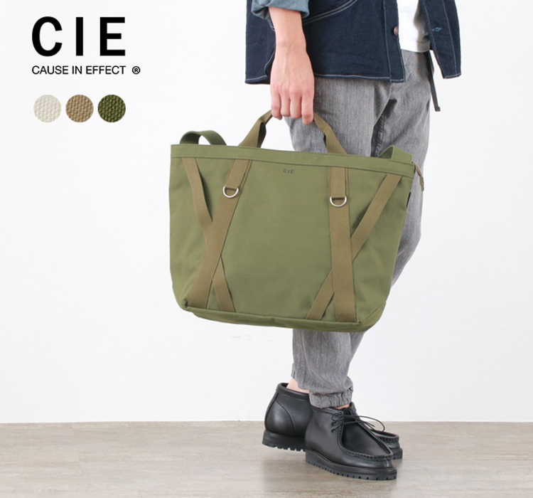 CIE (シー) ダック キャンバス トートバッグ L