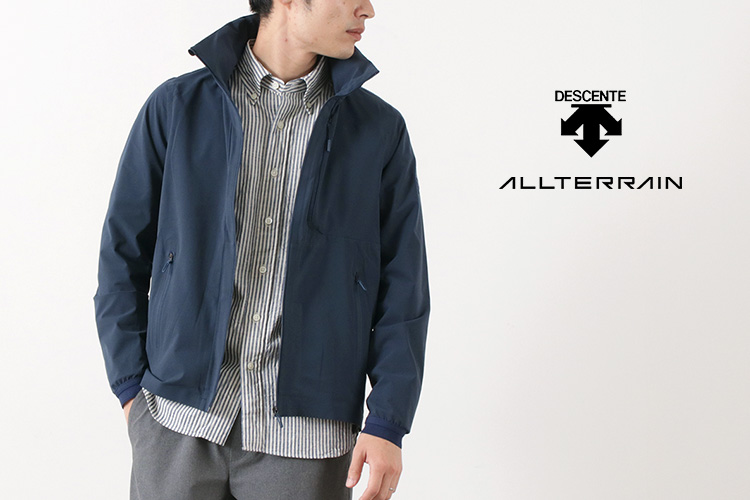 DESCENTE / ALLTERRAIN クールドット パッカブル ジャケットのモデル着用画像