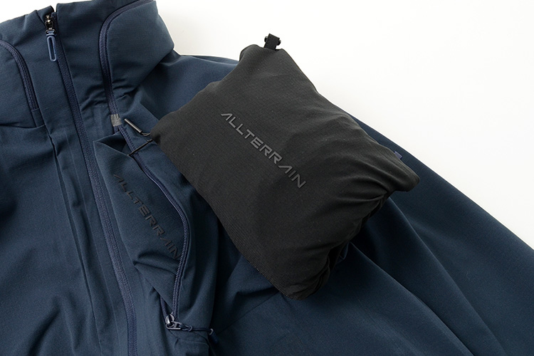 DESCENTE / ALLTERRAIN クールドット パッカブル ジャケットのパッカブル画像
