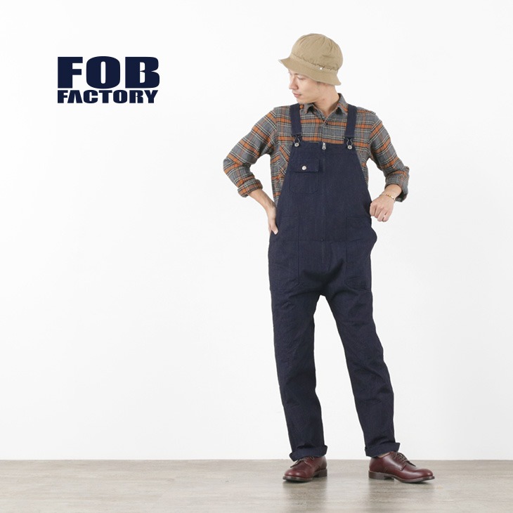 FOB FACTORY（FOBファクトリー） F0479 デニム オーバーオール